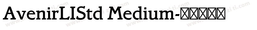 AvenirLIStd Medium字体转换